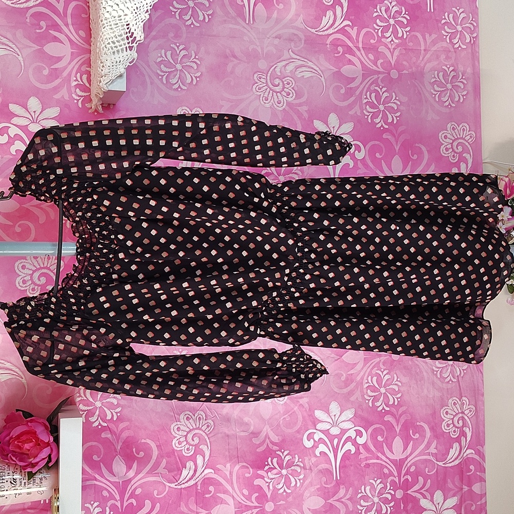 White House Black Market Black Scoop Neck Dress